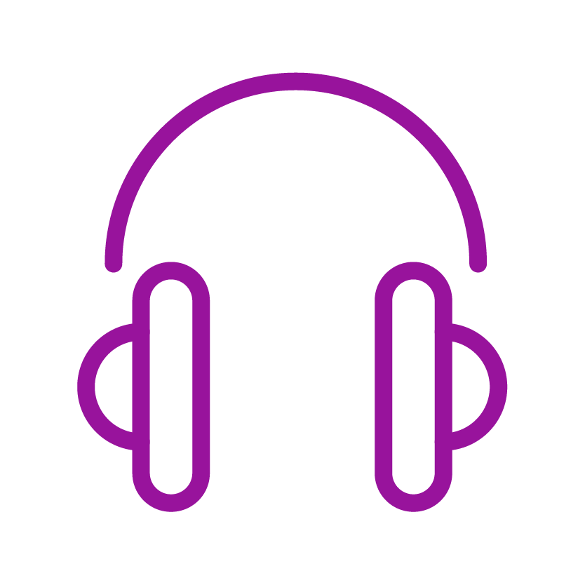 Advania Icon_Purple_Headphones